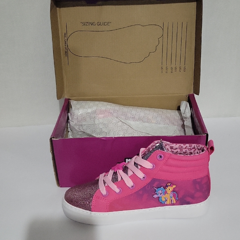 My Little Pony Pink Glitter High-Top Sneakers